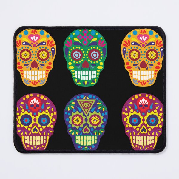 Item preview, Sugar Skulls Pattern Design on Black designed and sold by ArtByMarkDesign.