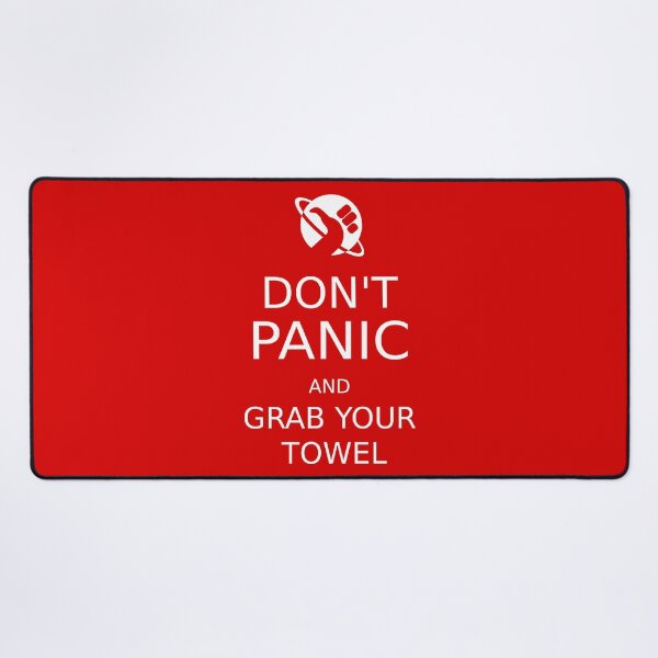 Item preview, Don't panic and grab your towel designed and sold by yinon-h.