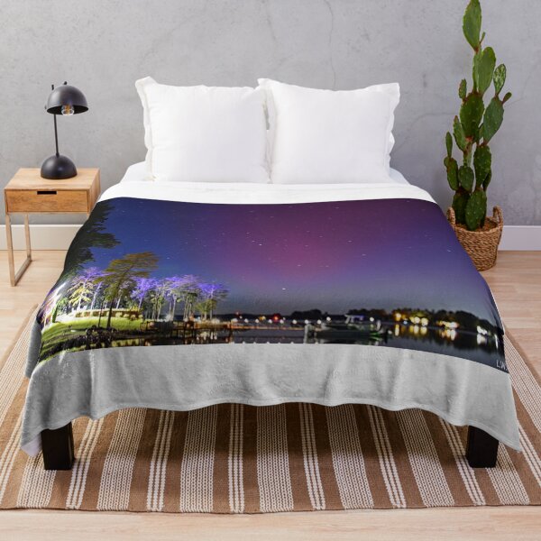 Item preview, Rarely Seen Northern Lights Over Lake Murray South Carolina designed and sold by LisaWootenPhoto.
