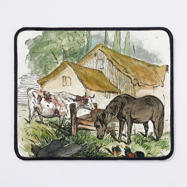 Item preview, Farmyard Drawing designed and sold by tomorrowsart.