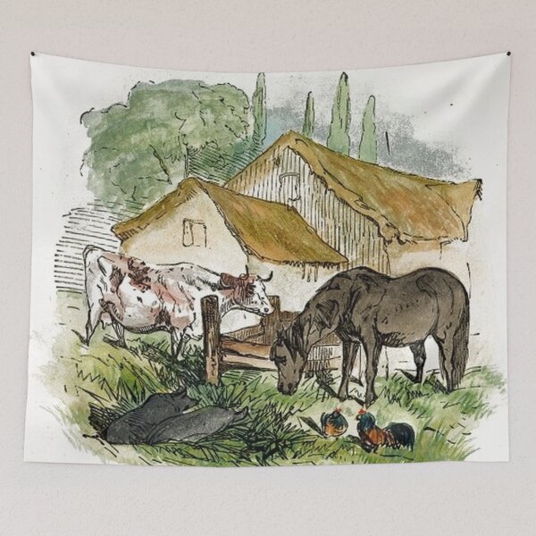 Item preview, Farmyard Drawing designed and sold by tomorrowsart.