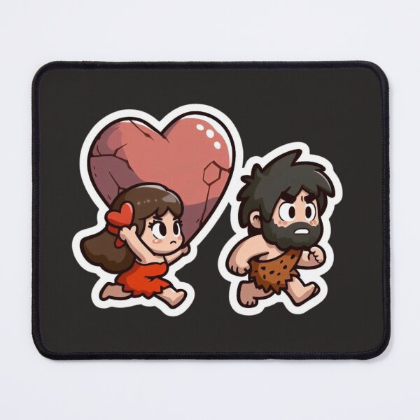 Item preview, Caveman Couple with Heart Falcon-Frequency Drop-Amalgramation Reloaded designed and sold by Imaginarium of Chaos falcon88 .