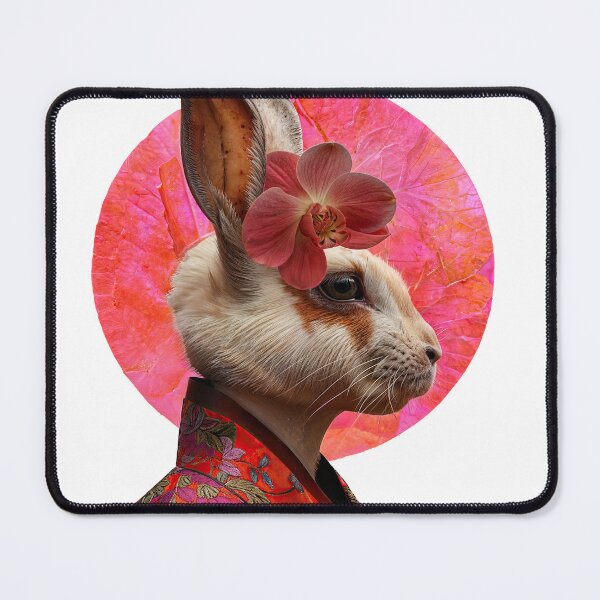 Item preview, Collage Wall Art T-shirt Design: KIMONO RABBIT designed and sold by ForeverPrintsOK.