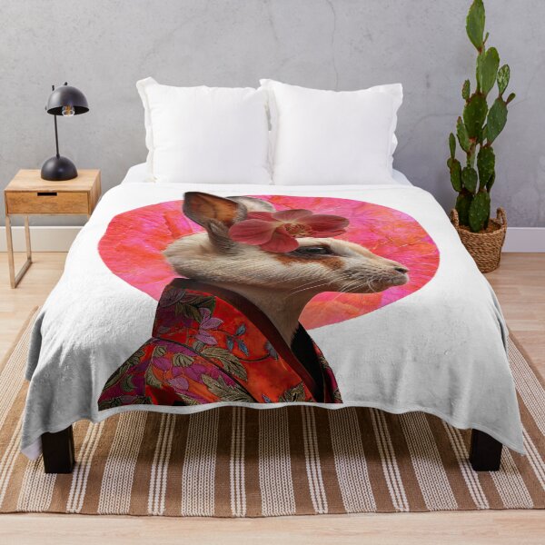 Item preview, Collage Wall Art T-shirt Design: KIMONO RABBIT designed and sold by ForeverPrintsOK.