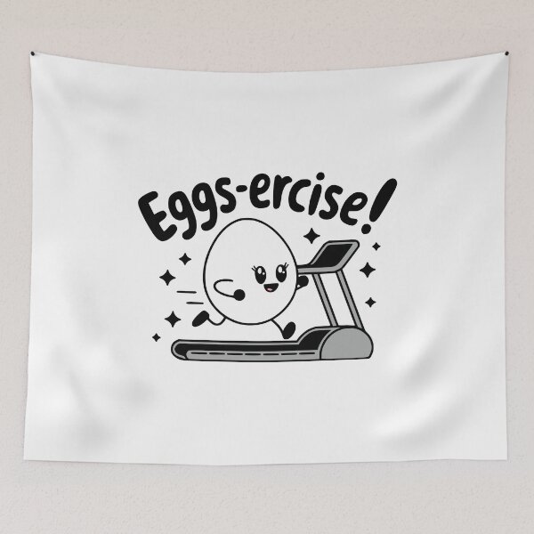 Item preview, Eggs-Ercise! Funny Egg Exercise Pun designed and sold by PMCreative.