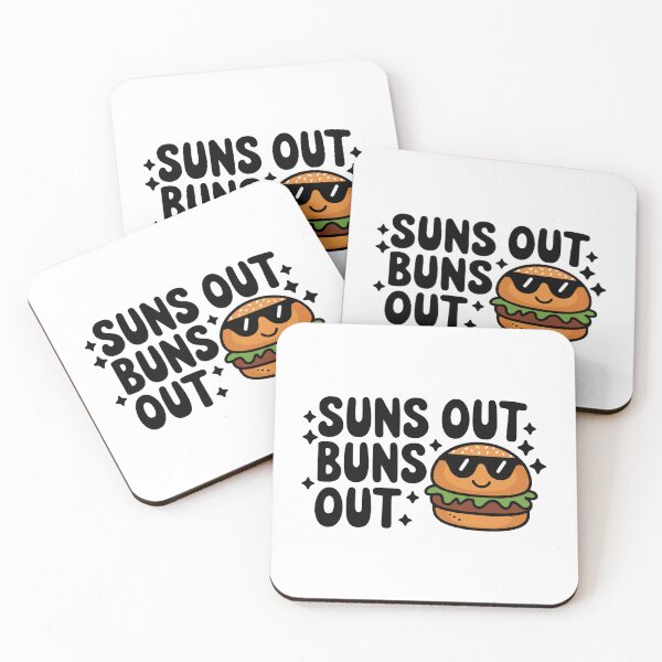 Item preview, Suns Out Buns Out! Funny Burger Pun designed and sold by PMCreative.