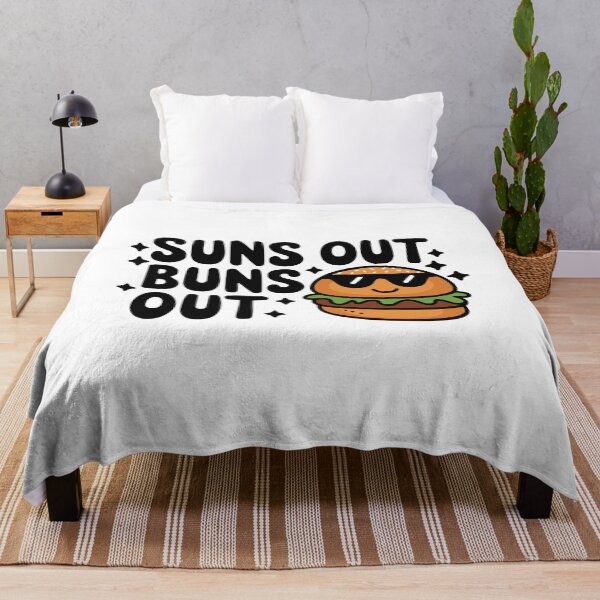 Item preview, Suns Out Buns Out! Funny Burger Pun designed and sold by PMCreative.