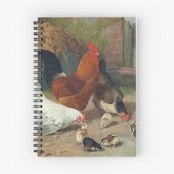 Item preview, Chickens in a Farmyard by Arthur Batt designed and sold by tomorrowsart.