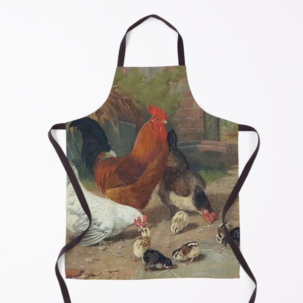 Item preview, Chickens in a Farmyard by Arthur Batt designed and sold by tomorrowsart.