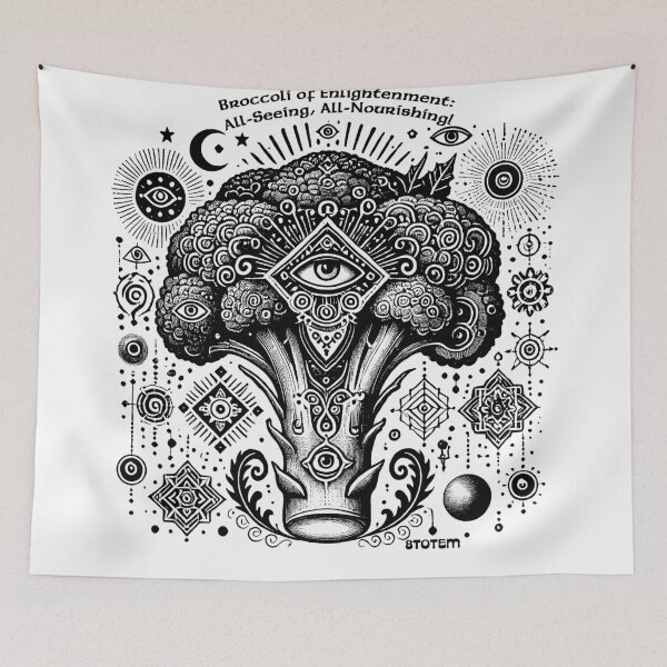 Item preview, Broccoli of Enlightenment: All-Seeing, All-Nourishing! designed and sold by 8Totem.