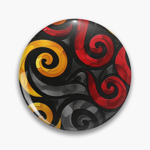 Item preview, New Zealand Paua Māori Pattern Koru Design 352 designed and sold by GrinGalore.