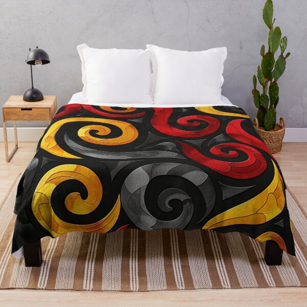 Item preview, New Zealand Paua Māori Pattern Koru Design 352 designed and sold by GrinGalore.
