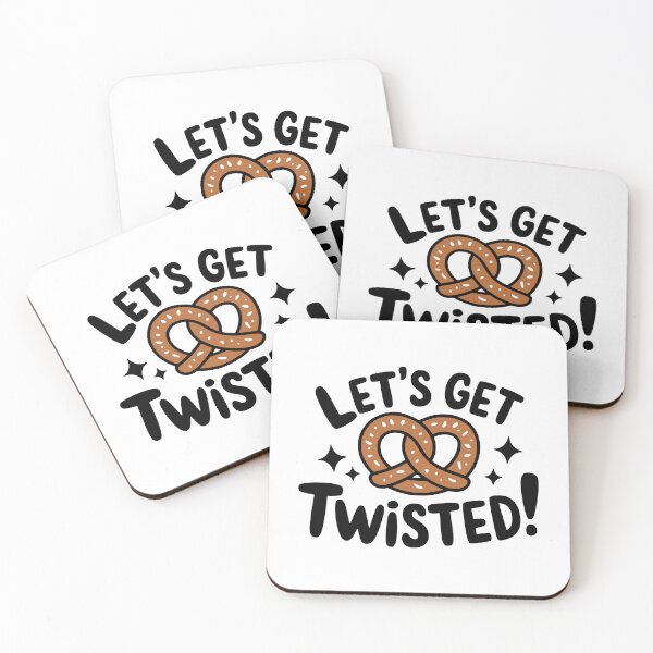Item preview, Let's Get Twisted! Funny Pretzel Pun designed and sold by PMCreative.
