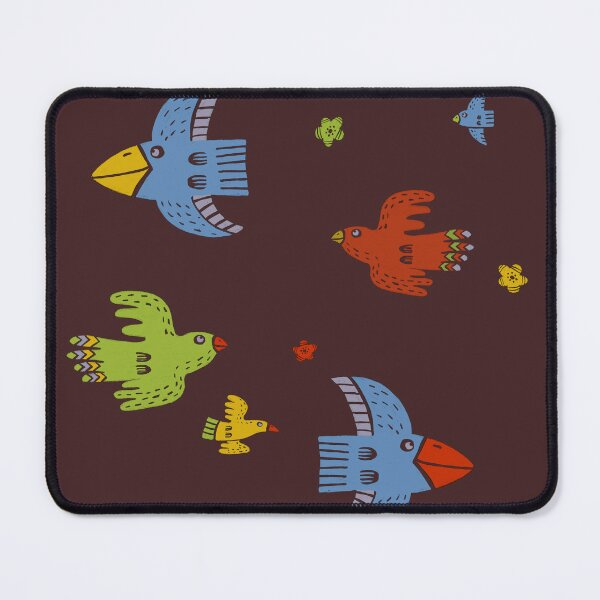 Item preview, Spring birds on chocolate brown designed and sold by KOUZZA.