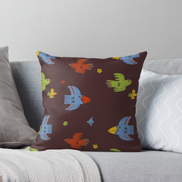 Item preview, Spring birds on chocolate brown designed and sold by KOUZZA.
