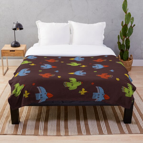 Item preview, Spring birds on chocolate brown designed and sold by KOUZZA.