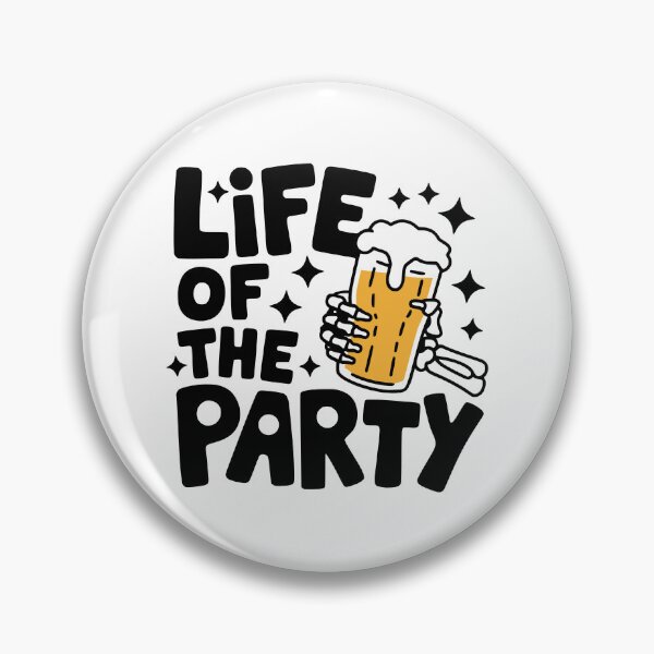 Item preview, Life of The Party! Cute Skeleton Beer Pun designed and sold by PMCreative.