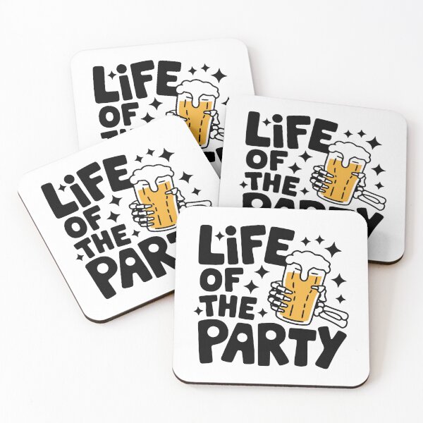Item preview, Life of The Party! Cute Skeleton Beer Pun designed and sold by PMCreative.