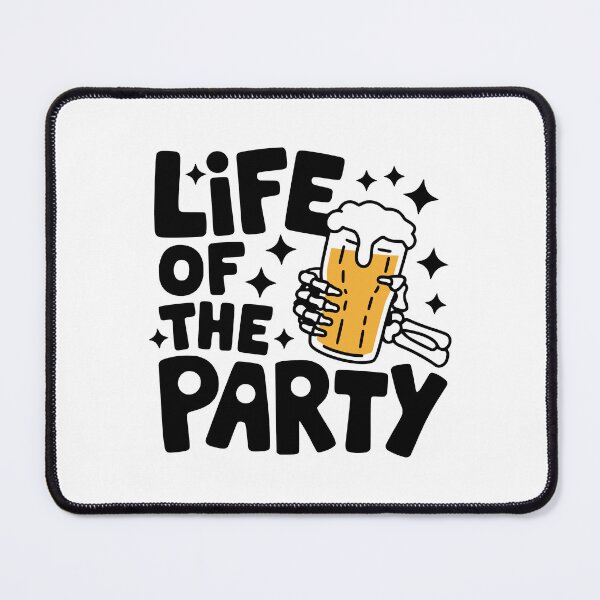 Item preview, Life of The Party! Cute Skeleton Beer Pun designed and sold by PMCreative.
