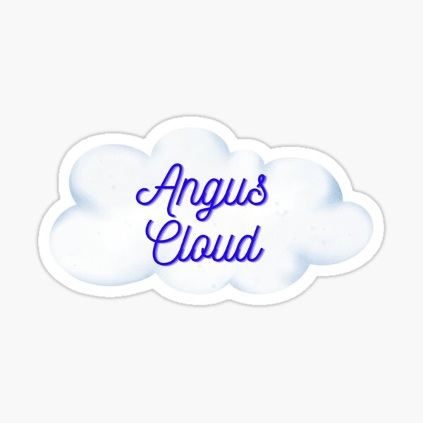 Artikel-Vorschau von Angus-Wolke Sticker, designt und verkauft von InfiniteSticker.