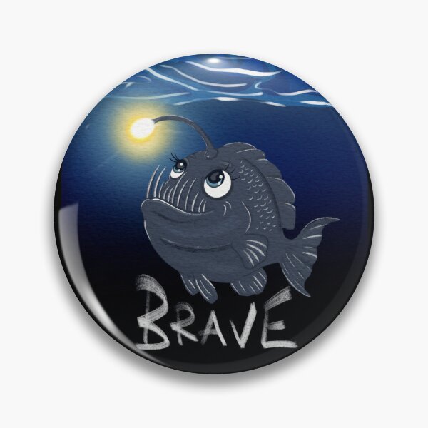 Item preview, Cute and Brave Anglerfish designed and sold by SpiritedArtwork.