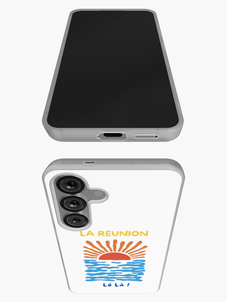 Thumbnail 3 of 4, Samsung Galaxy Phone Case, La Réunion Lé La - Sun & Ocean / Tropical design designed and sold by artiquement.