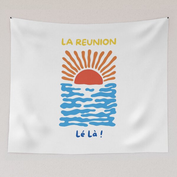 Item preview, La Réunion Lé La - Sun & Ocean / Tropical design designed and sold by Artiquement.