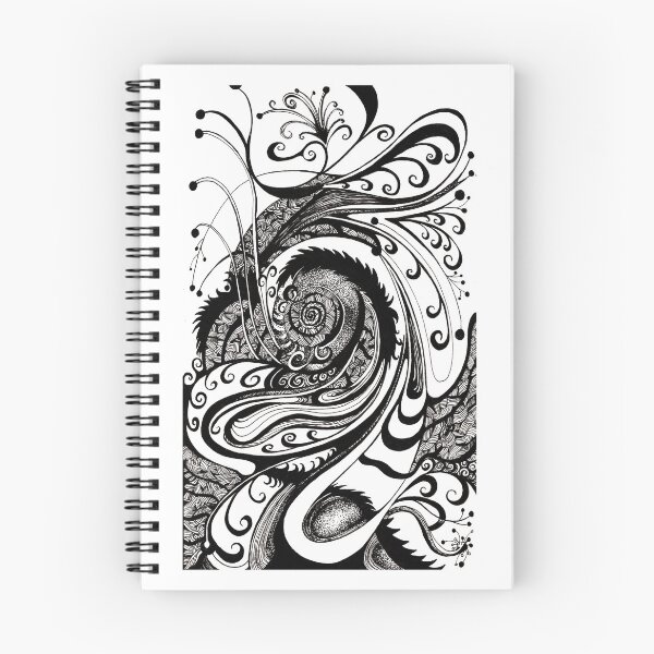 Item preview, Labyrinth – Ink Drawing of Spiraling Patterns & Organic Flow designed and sold by DanielleJScott.com.