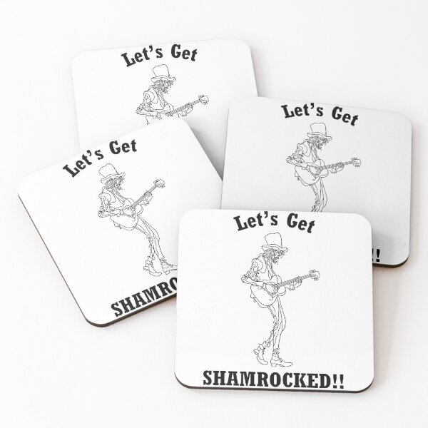 Item preview, Let’s Get Shamrocked! Irish Rock and Roll Party - St. Patrick's Day - Black designed and sold by mrddst.