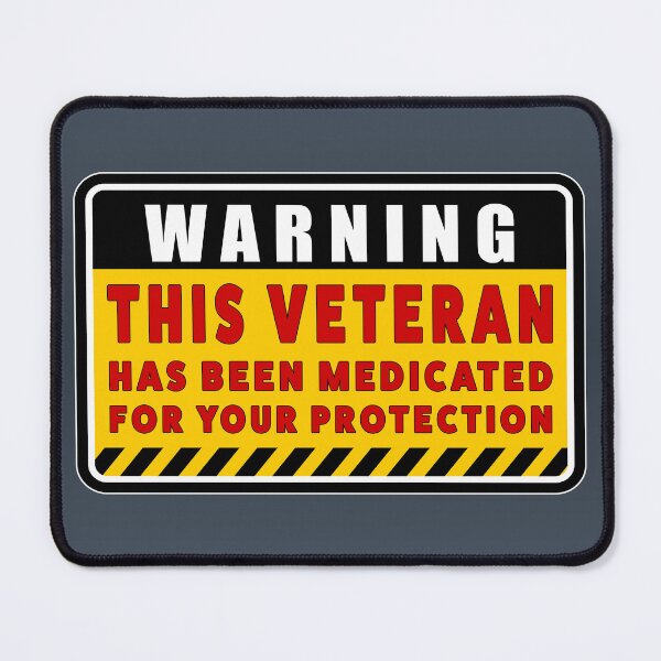 Item preview, Warning: Medicated Veteran designed and sold by Nomadic Spirit Studios.