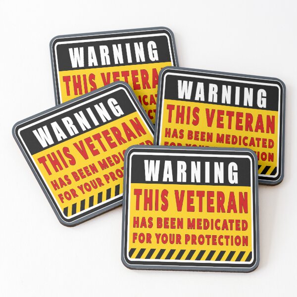 Item preview, Warning: Medicated Veteran designed and sold by Nomadic Spirit Studios.