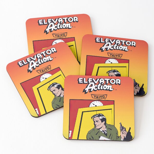 Item preview, Elevator Action Game Cover HD designed and sold by Retr0Tshirts.