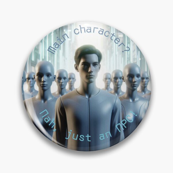 Item preview, NPC Vibes - Main Character? Nah, just NPC! designed and sold by nature. electrified..