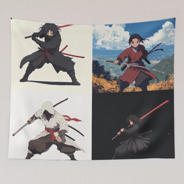 Item preview, Naginatajutsu fighter | Anime style designed and sold by ComicsFactory.