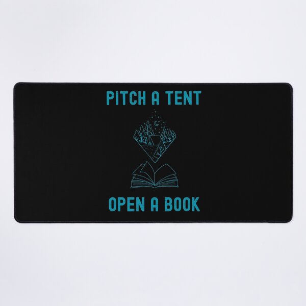 Item preview, Pitch A Tent Open A Book T-Shirt Perfect Gift For Book And Camping Lover designed and sold by EvocatiVerse.