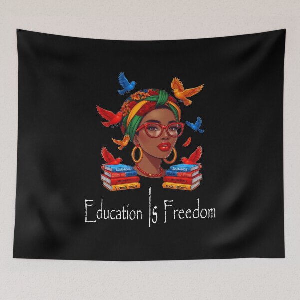 Item preview, Black History Teacher Education Is Freedom Nice Afro Women Gift designed and sold by Creat-Des.
