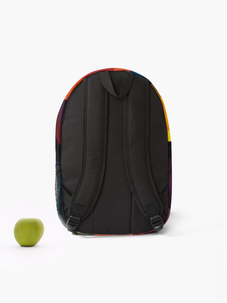 Thumbnail 2 of 3, Backpack, Abstract geometric solid 3D designed and sold by pakitro.