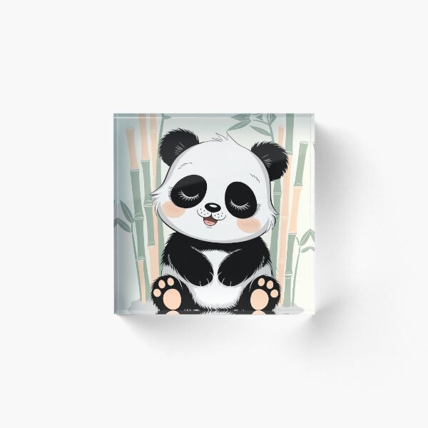 Item preview, Cute Panda Illustration, Nursery Decor Panda Print, Baby Animal Wall Art and Cards designed and sold by WILDEVIOLET.