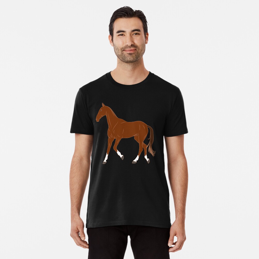 Aperçu de l'œuvre T-shirt premium créée et vendue par WebEquitation.