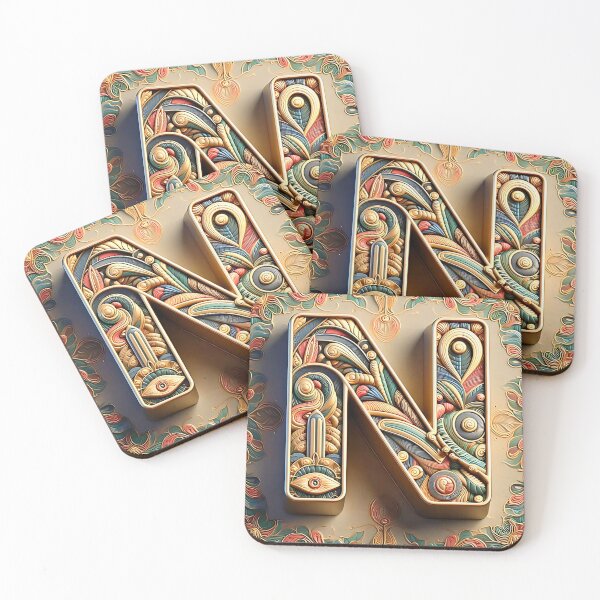 Item preview, My name starts with N #pattern #patterns #unique designed and sold by Propc.