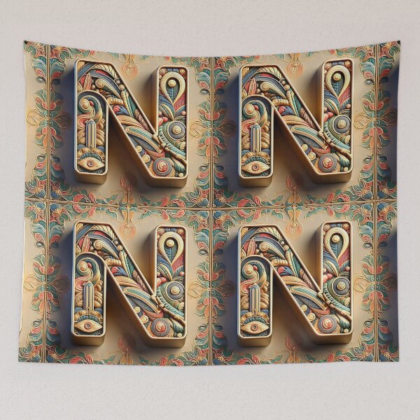 Item preview, My name starts with N #pattern #patterns #unique designed and sold by Propc.