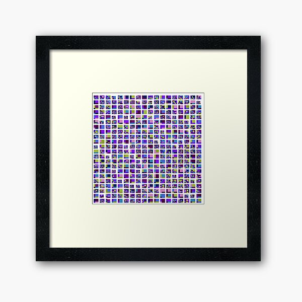 Pixel Pattern -3 Framed Art Print