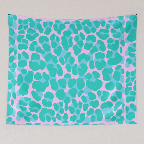 Item preview, Stay Wild. Leopard print. Life style motto in pink and turquoise designed and sold by Sandra Brezina.