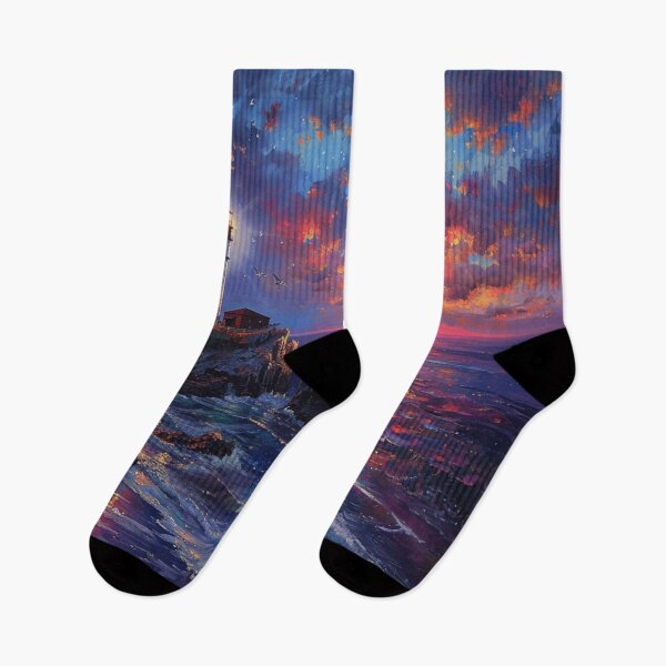 Item preview, Sunset Lighthouse 1  designed and sold by Dawn van Doorn.