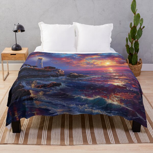 Item preview, Sunset Lighthouse 1 designed and sold by Dawn van Doorn.