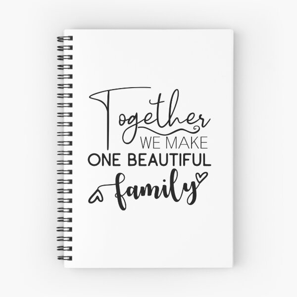 Item preview, “Together We Make One Beautiful Family – Inspirational Family Quote Design” designed and sold by Building60media.