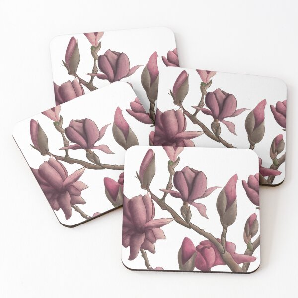 Item preview, Blossoming Magnolia | Watercolor Floral Art Print & Botanical Decor Delicate Floral Branch designed and sold by Kat-Whiskers.