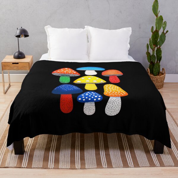 Item preview, Playful Magical Forest Mushrooms. Modern Nordic Minimalism, Geometric Graphic Design, Whimsical Naive Botanical Illustration designed and sold by MarikoDesignArt.