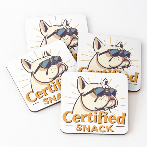 Item preview, Certified Snack – Cool French Bulldog Aesthetic designed and sold by CrownedCanvas.