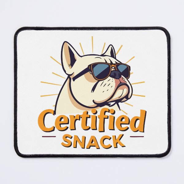 Item preview, Certified Snack – Cool French Bulldog Aesthetic designed and sold by CrownedCanvas.